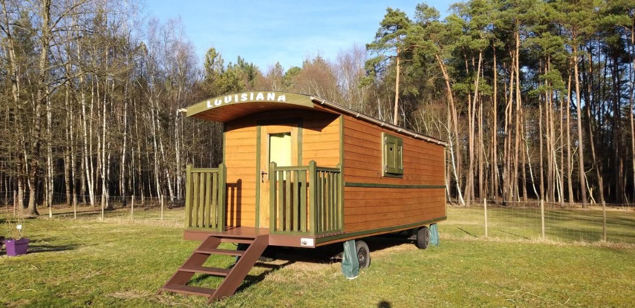 Roulottes Du Chalet Des Pins Rougeou エクステリア 写真