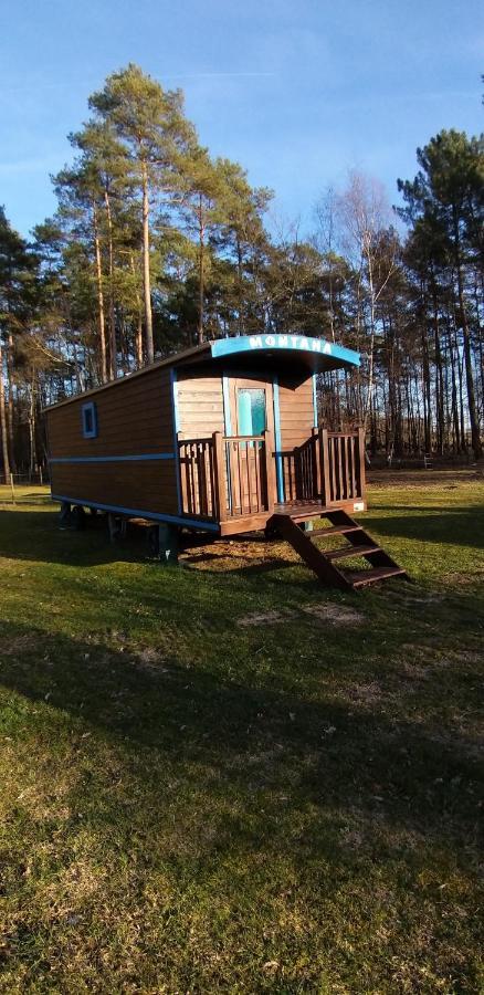Roulottes Du Chalet Des Pins Rougeou エクステリア 写真