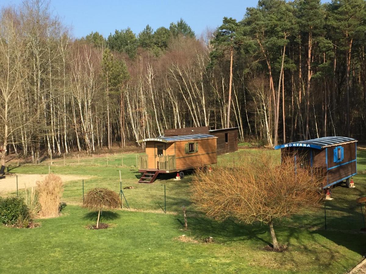 Roulottes Du Chalet Des Pins Rougeou エクステリア 写真