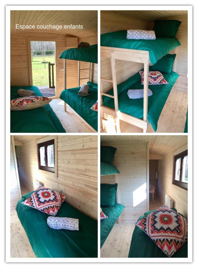 Roulottes Du Chalet Des Pins Rougeou エクステリア 写真