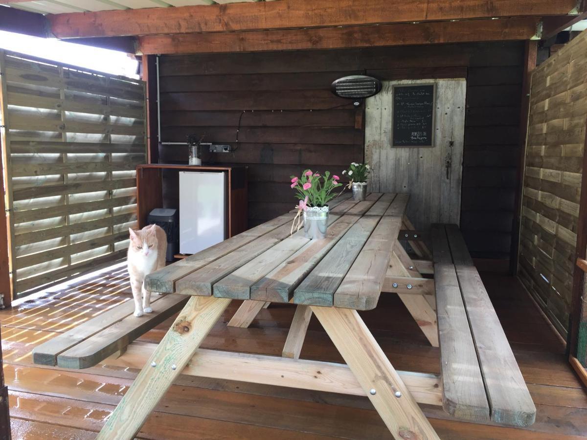 Roulottes Du Chalet Des Pins Rougeou エクステリア 写真