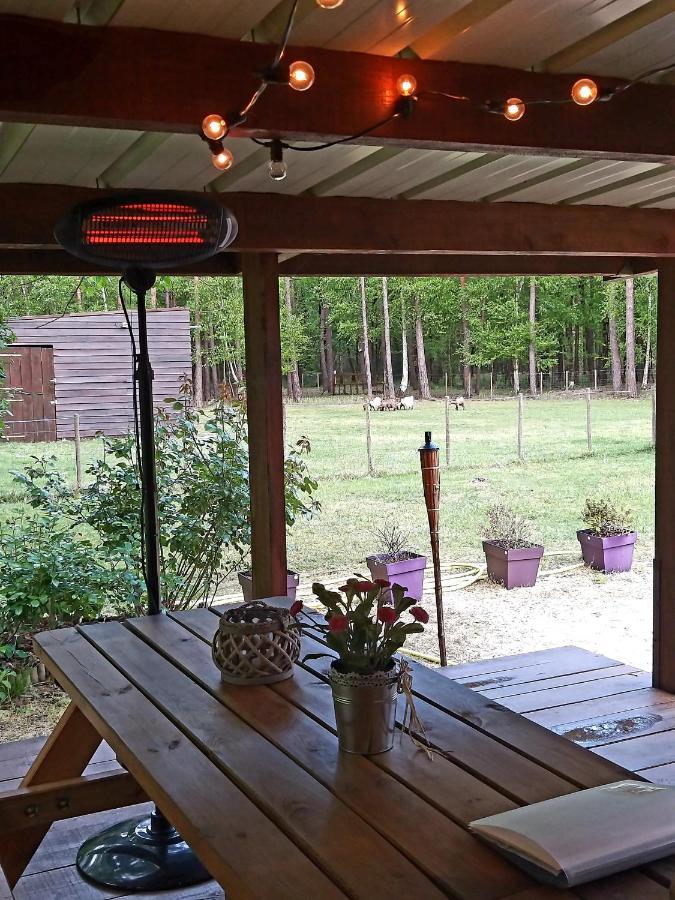 Roulottes Du Chalet Des Pins Rougeou エクステリア 写真