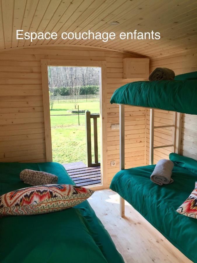 Roulottes Du Chalet Des Pins Rougeou エクステリア 写真