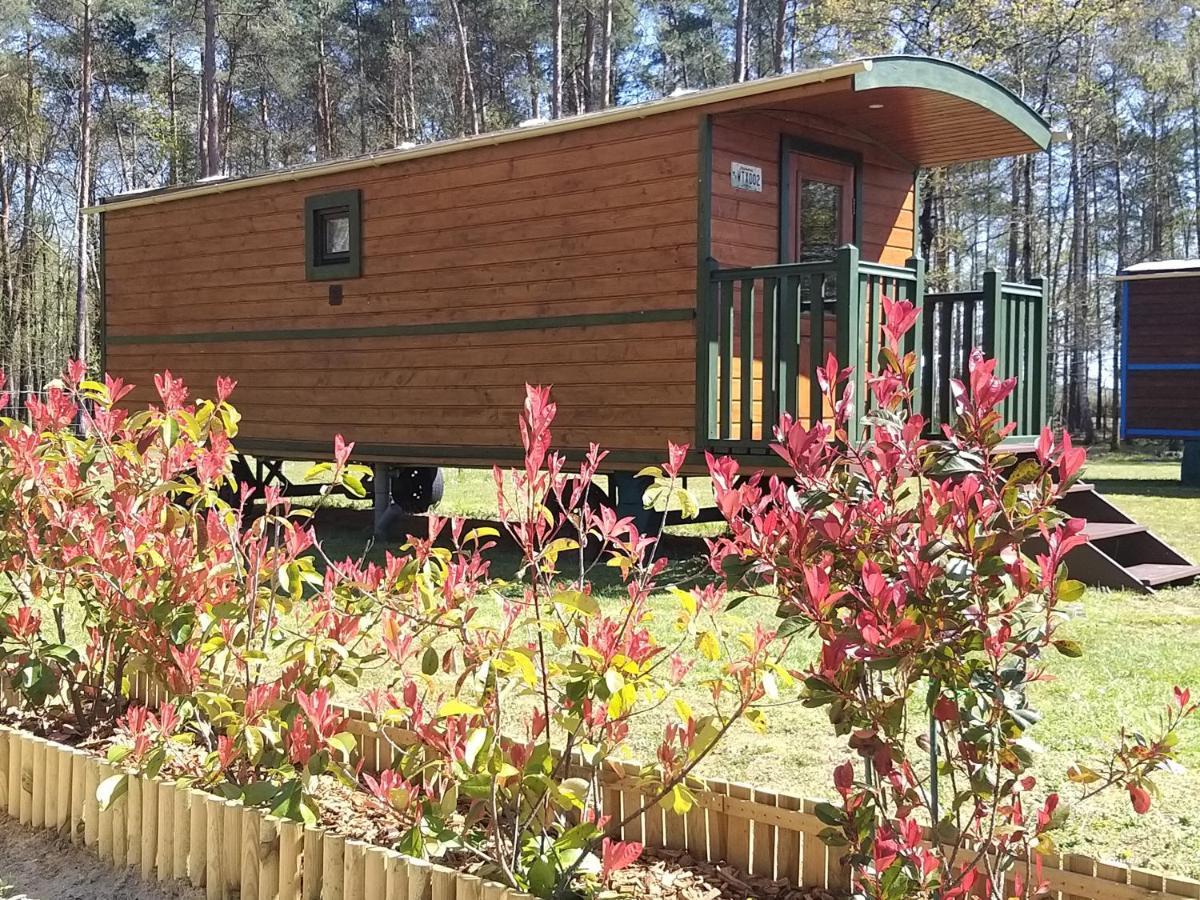 Roulottes Du Chalet Des Pins Rougeou エクステリア 写真