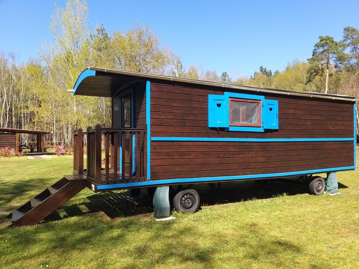 Roulottes Du Chalet Des Pins Rougeou エクステリア 写真