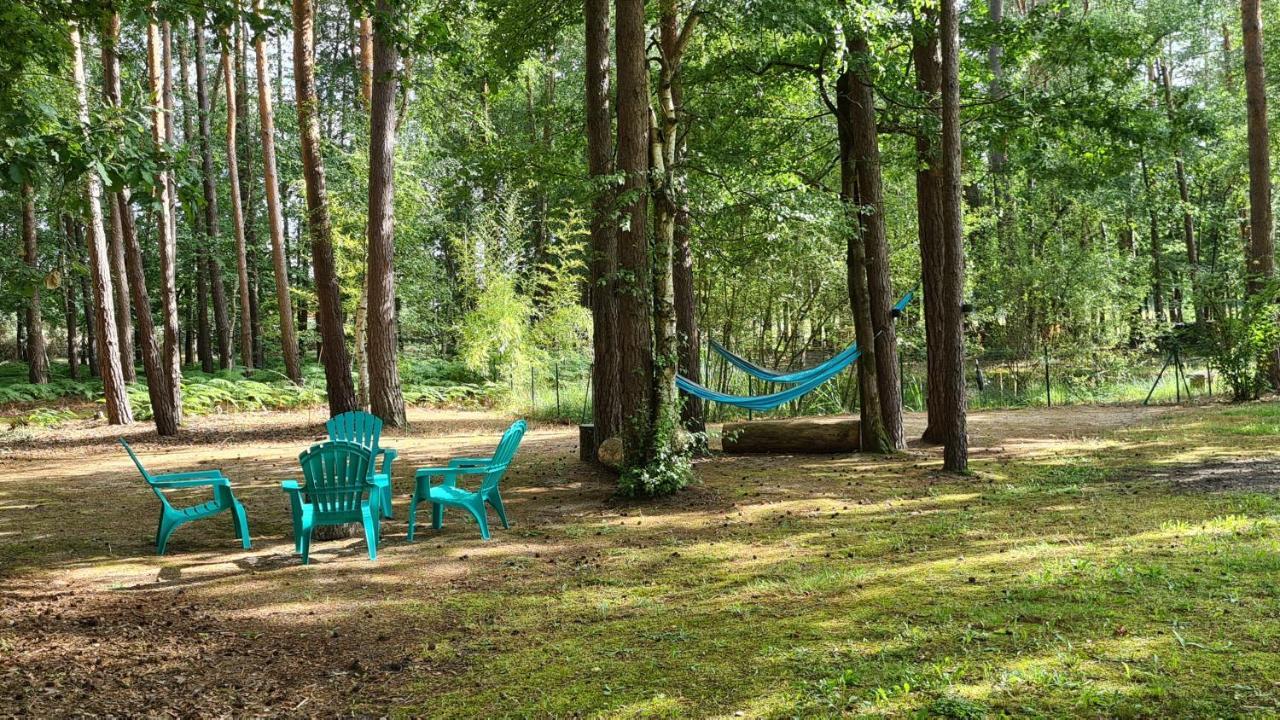 Roulottes Du Chalet Des Pins Rougeou エクステリア 写真
