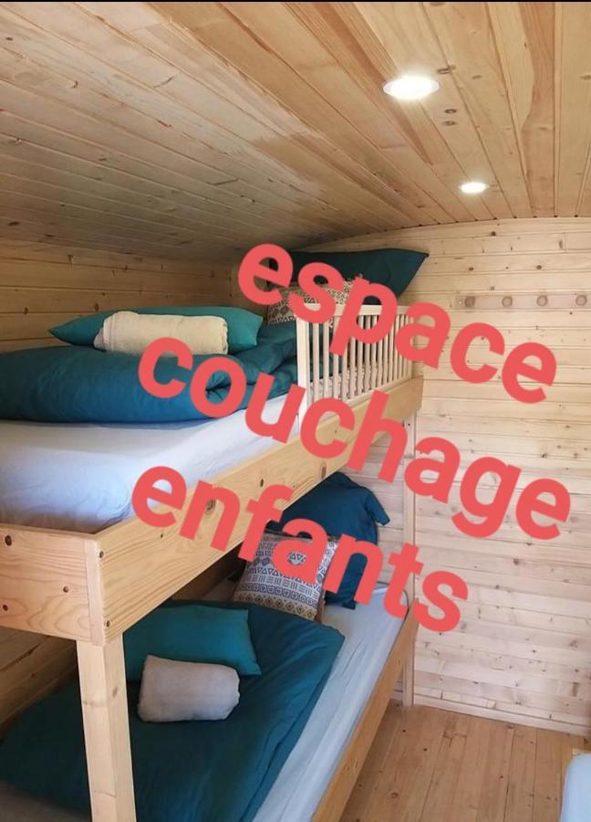 Roulottes Du Chalet Des Pins Rougeou エクステリア 写真